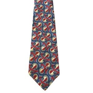 Deco Mode 100% silk tie. Stunning pattern. vivid colors. Excellent condition.